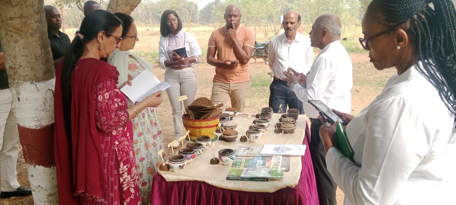 Nigerian delegation field visit at GKVK